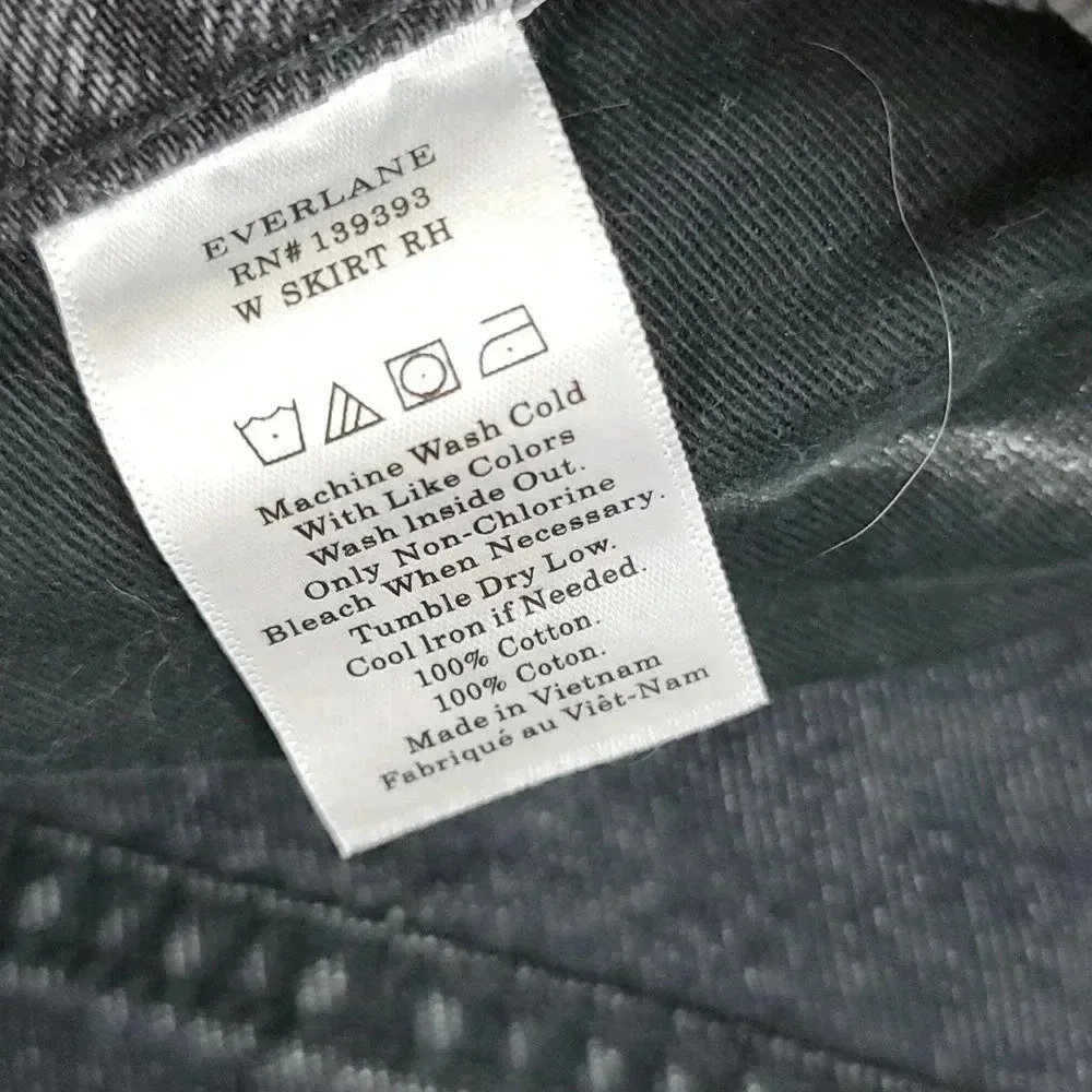Everlane The Denim Skirt Jean mini washed black - Picture 8 of 12